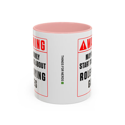 Warning Mug: Roleplaying Games (Accent, 11oz or 15oz)