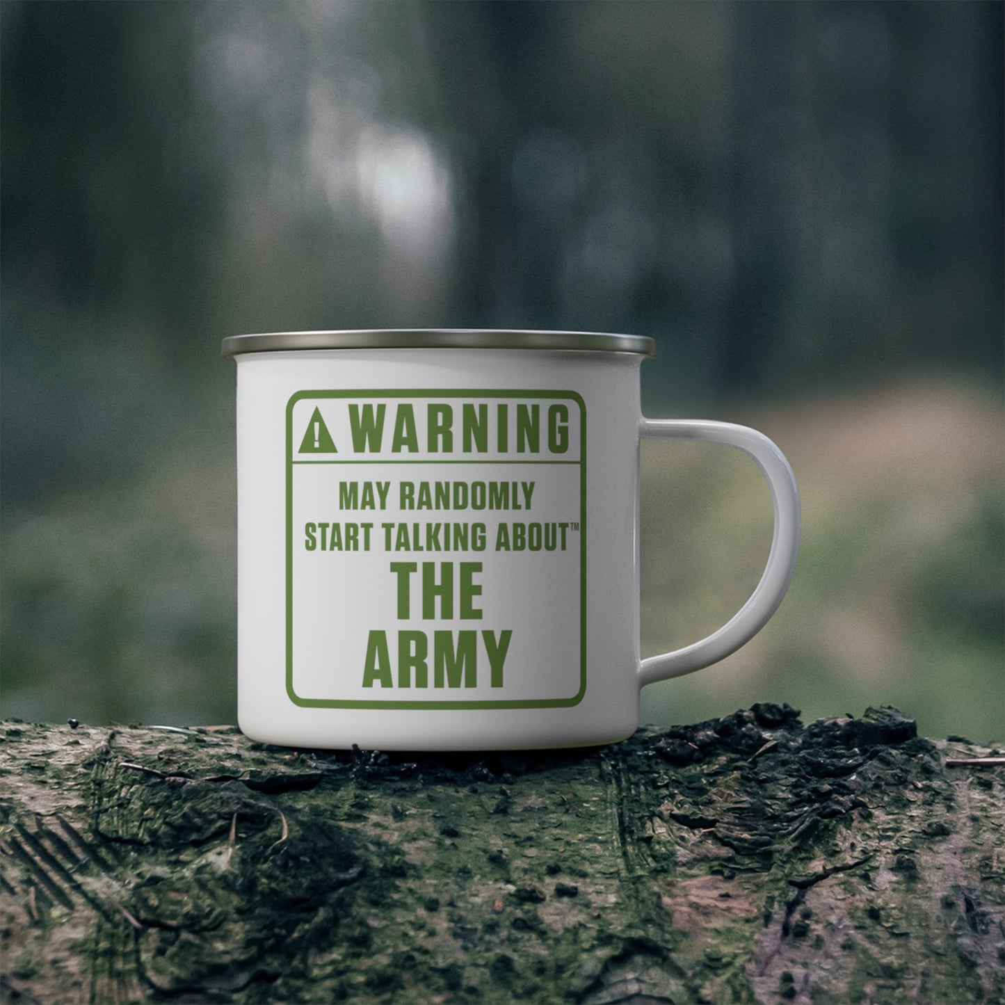 Warning Mug: The Army (Camping, 12oz)